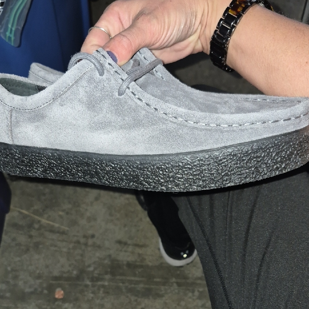 Men's Gray Suede Casual Creeper Shoes - Suede Upper - Picture 5 of 7